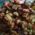 Cooksnap dari Rara Arf Pencintabiruusejjati untuk resep Udang tempe kentang pedas manis