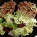 El cooksnap de Mery cuando hizo Hamburguesas de soja texturizada con cebolla y champiñón.