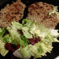 El cooksnap de Mery cuando hizo Hamburguesas de soja texturizada con cebolla y champiñón.