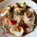 Cooksnap Cempaka Putih semasa beliau membuat Air asam telur rebus.