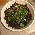 Samantha Evans's cooksnap of when they made Black bean soup with poached egg, salsa and corn tortillas.