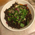 Samantha Evans's cooksnap of when they made Black bean soup with poached egg, salsa and corn tortillas.