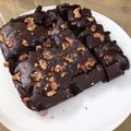 El cooksnap de Paci cuando hizo Brownie con cacao en polvo.
