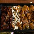Réka Cooksnap-ja, amikor elkészítette a(z) Svéd csülök, Hasselback burgonyával és zöld saláta, lilahagymáva receptet.