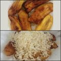 El cooksnap de Jeka cuando hizo Plátano frito con queso.