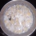 Krishna 's cooksnap of when they made Cucumber raita.