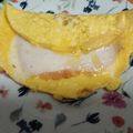 El cooksnap de Sandra cuando hizo Tortilla francesa rellena con salmón.