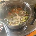 Cooksnap Muhammad taufid Khalid semasa beliau membuat Sup Kaki Ayam ala Thai.