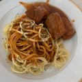 รูป Cooksnap ของ Zynne Aroundd เมื่อเขาทำ สปาเกตตี้ซี่โครงหมูอบซอสมะเขือเทศ