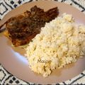 Cooksnap από Μαίρη Καραγιαννίδου στη συνταγή Μπριζόλα με πιλάφι και ατομική σαλάτα εποχής