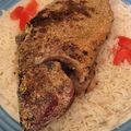 صورة من نسيم الصباح ، شاركها بعد تجربة وصفة سمك بوري مشوي ومحشي طماطم وزيتون اسود 🐟🐟🍅🍋👌👍