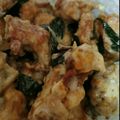Cooksnap FidNora MSani semasa beliau membuat Butter Chicken.