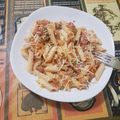 El cooksnap de Maria Nieves Garcia cuando hizo Pasta con salchichas y calabacín. (Thermomix).