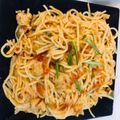 Zobia Sajjad's cooksnap of when they made Chicken Tikka Spaghettis 🍝.