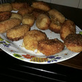 El cooksnap de Mariela Olivera cuando hizo Bombas de papa con jamón y queso.