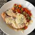 El cooksnap de Oiram cuando hizo Salmón al horno con verduras y arroz.
