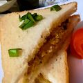Farzana Memon 's cooksnap of when they made Shami Kabab sandwichs.