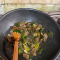 El cooksnap de Taote Mahatu cuando hizo Carne mongoliana.