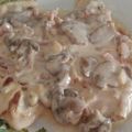 El cooksnap de Silvia cuando hizo Filetes de pollo (pechuga) con nata, champiñones y bacon.