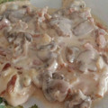 El cooksnap de Silvia cuando hizo Filetes de pollo (pechuga) con nata, champiñones y bacon.