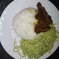 El cooksnap de Josué cuando hizo Tallarín verde a mi estilo.