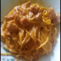 El cooksnap de Perla Morillo cuando hizo Espaguetti dominicano.