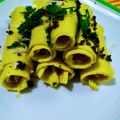 anupama johri का कुकस्नैप जब उन्होंने खांडवी (Khandvi recipe in Hindi) बनाया था।