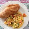 El cooksnap de Hortensia cuando hizo Huevos pericos.