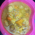 El cooksnap de Tania Candia cuando hizo Bori Bori de pollo.