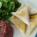 Cooksnap de Couette sur la recette Briouate au fromage de chèvre et herbes sautéesau citron confit