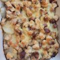 El cooksnap de Fer en la Cocina cuando hizo Papas con crema de panceta y pollo gratinado al horno.