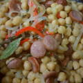 El cooksnap de Juan Campos Hernandez cuando hizo Garbanzos con Salchichas Frankfurt.