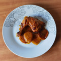 El cooksnap de Jose cuando hizo Pollo Asado en Salsa de Mandarina con Papas al Pimentón de La Vera.