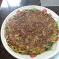 El cooksnap de Silvia Quiroga cuando hizo Tortilla de hojas de Brócoli.