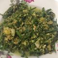 Cooksnap Cempaka Putih semasa beliau membuat Pucuk paku goreng.