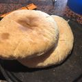 El cooksnap de Pedro Angel Lazarte cuando hizo Pan de campo en horno de barro.