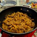 Becky's cooksnap of when they made Beef Chow Fun.