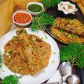 Lovely Agrawal का कुकस्नैप जब उन्होंने बथुआ पनीर पराठा(bathua paneer paratha recipe in Hindi) बनाया था।