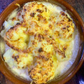 El cooksnap de Elena Zornoza cuando hizo Coliflor con bechamel, cebolla, bacon y queso😋.