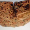 Tripti rajvanshi 's cooksnap of when they made Aloo Methi stuffed parantha.