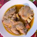 El cooksnap de Maria Abellan cuando hizo Manos de cerdo picantes a la murciana.