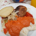 El cooksnap de Benito Garcia Escobar cuando hizo Salsa de pimientos del piquillo con nata.