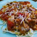 El cooksnap de Menci está cocinando cuando hizo Spaghetti all'Amatriciana.