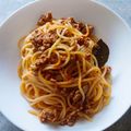 Mónika Gyurászné Cooksnap-ja, amikor elkészítette a(z) “Menzás” stílusú húsos tészta receptet.