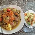 El cooksnap de Erika Aguirre cuando hizo Cocido Boyacense.