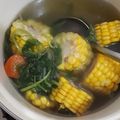 Cooksnap dari Deb untuk resep Sayur Bayam Bening | mediocrecook malewife