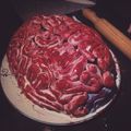 El cooksnap de Chef Marcos cuando hizo Tarta de cerebro para Halloween.