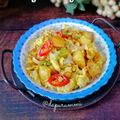 Cooksnap Norashikin Rahmat semasa beliau membuat Kentang telur.
