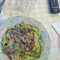 El cooksnap de celia Guijarro cuando hizo Spaguettis de calabacín con champiñones.