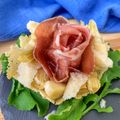 il Elodia quando ha preparato Cestini di parmigiano ripieni di coppa e carciofi marinati alla julienne